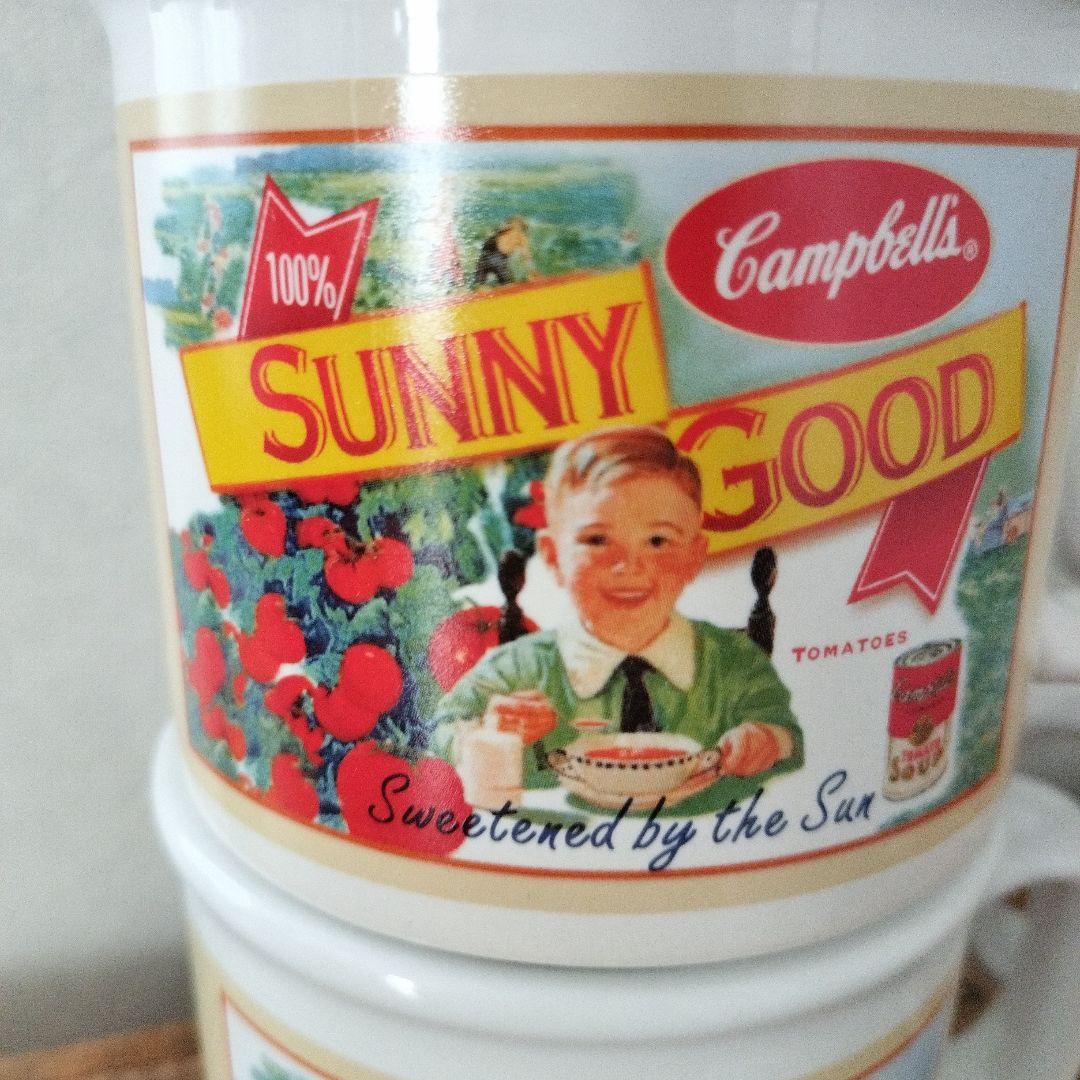 【未使用】Campbell's スープカップ4個セット ビンテージ