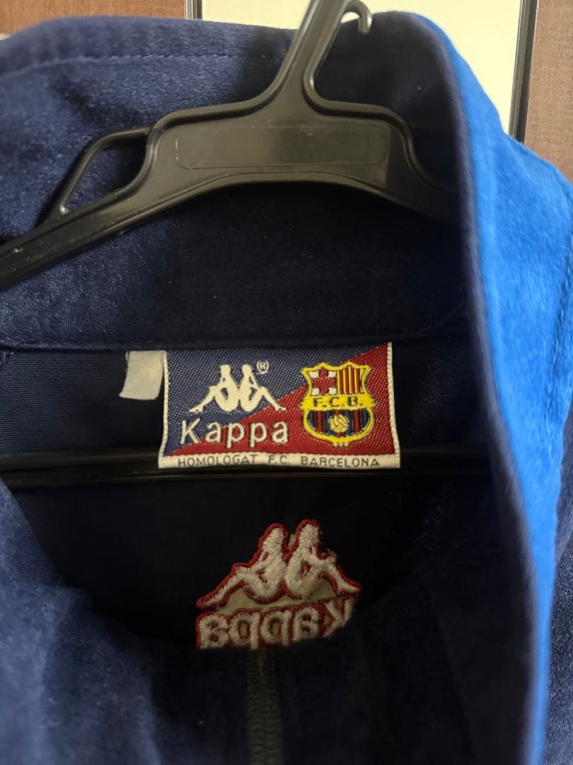 バルセロナ　セットアップ　古着　ヴィンテージ　バルサ　kappa ベロア