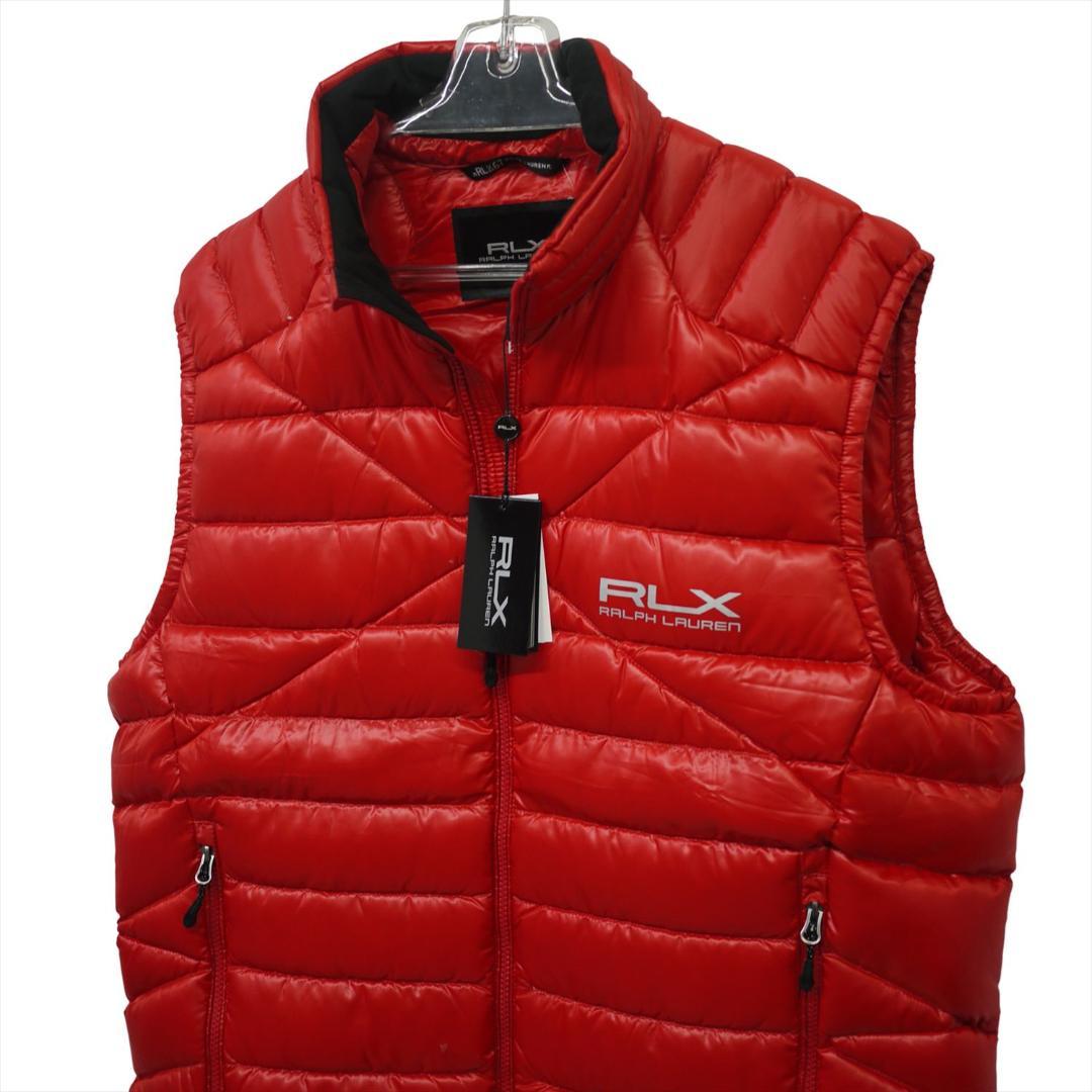新品 RLX ラルフローレン XL ダウンベスト PERTEX 撥水 レッド