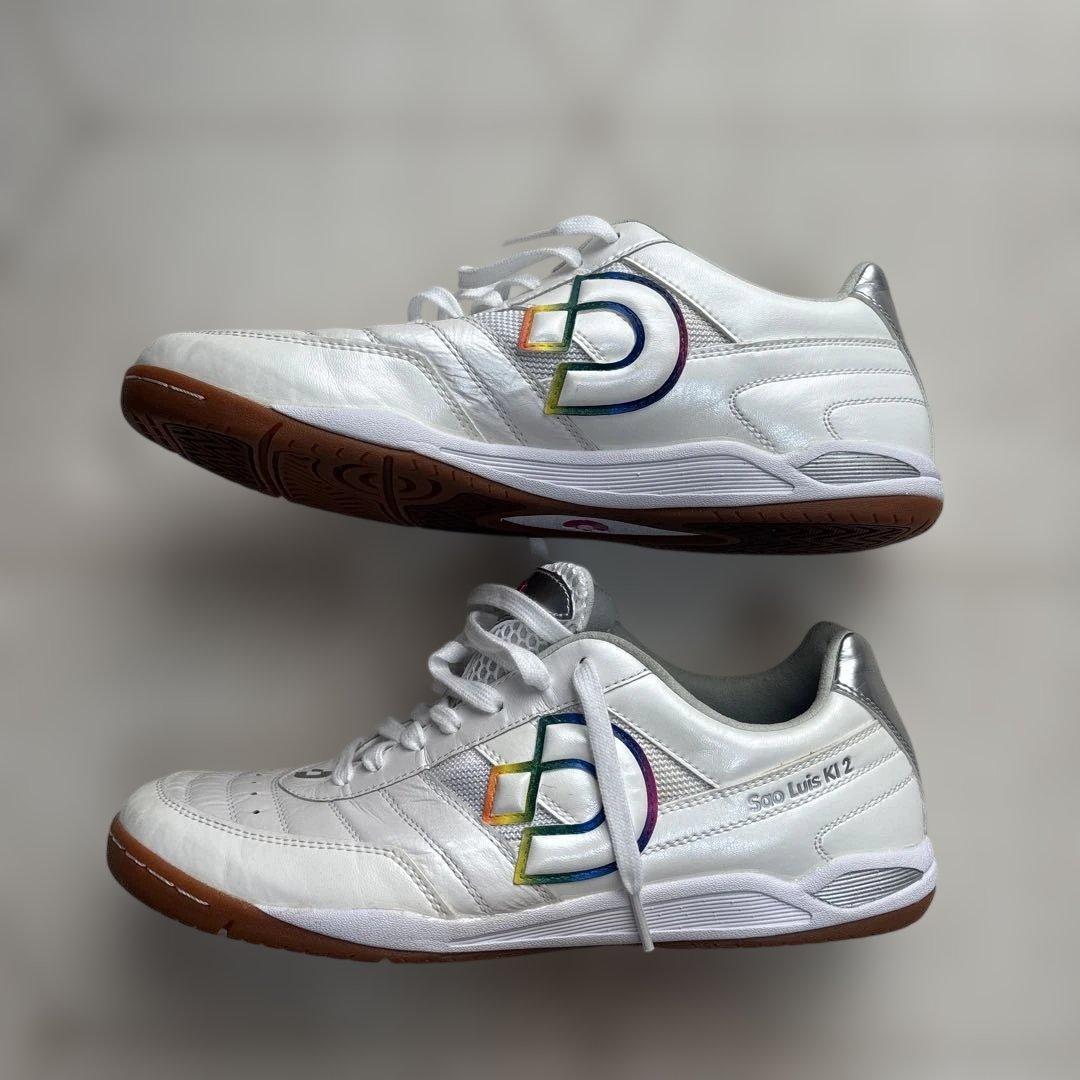 《美品》Desporte/フットサルシューズ/ホワイト/サンルイス/27㎝