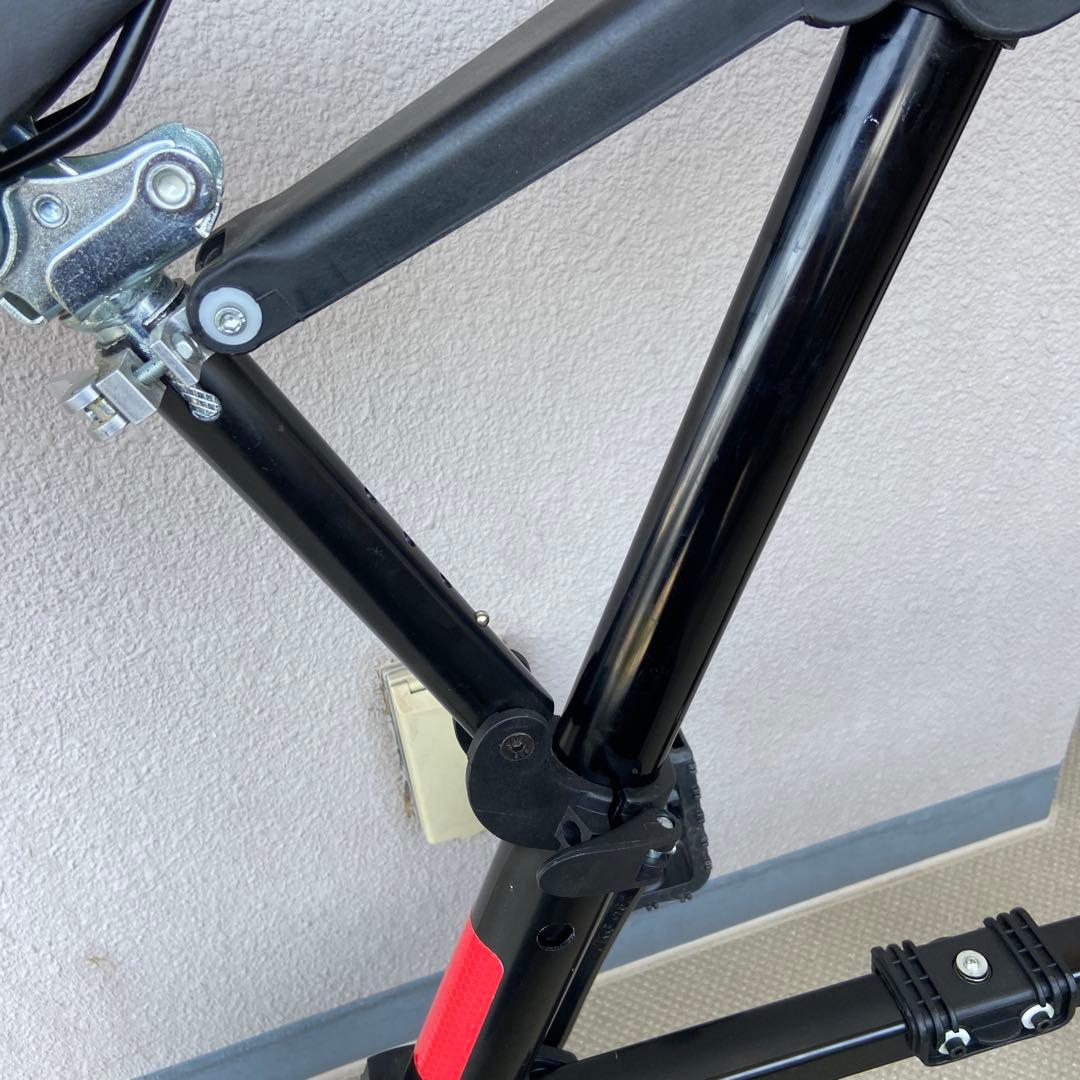 折りたたみ自転車 ブラック　稼働品　持ち運び　ミニベロ　美品