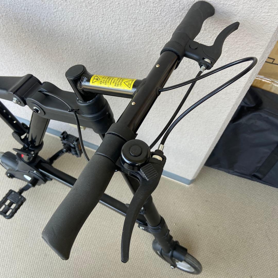 折りたたみ自転車 ブラック　稼働品　持ち運び　ミニベロ　美品