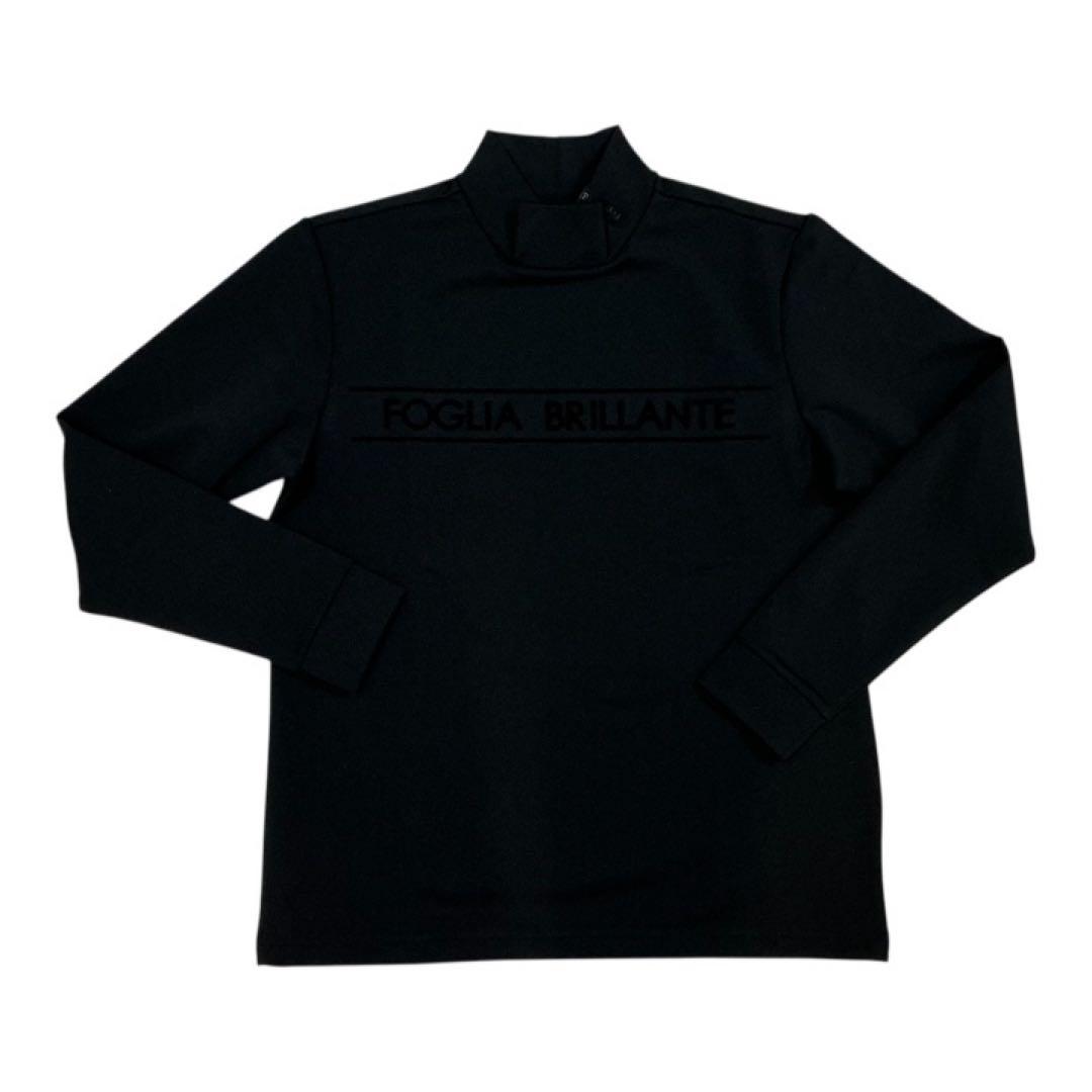 【新品未使用】FOLGIA BRILLANTE フロッキープリントモックネック