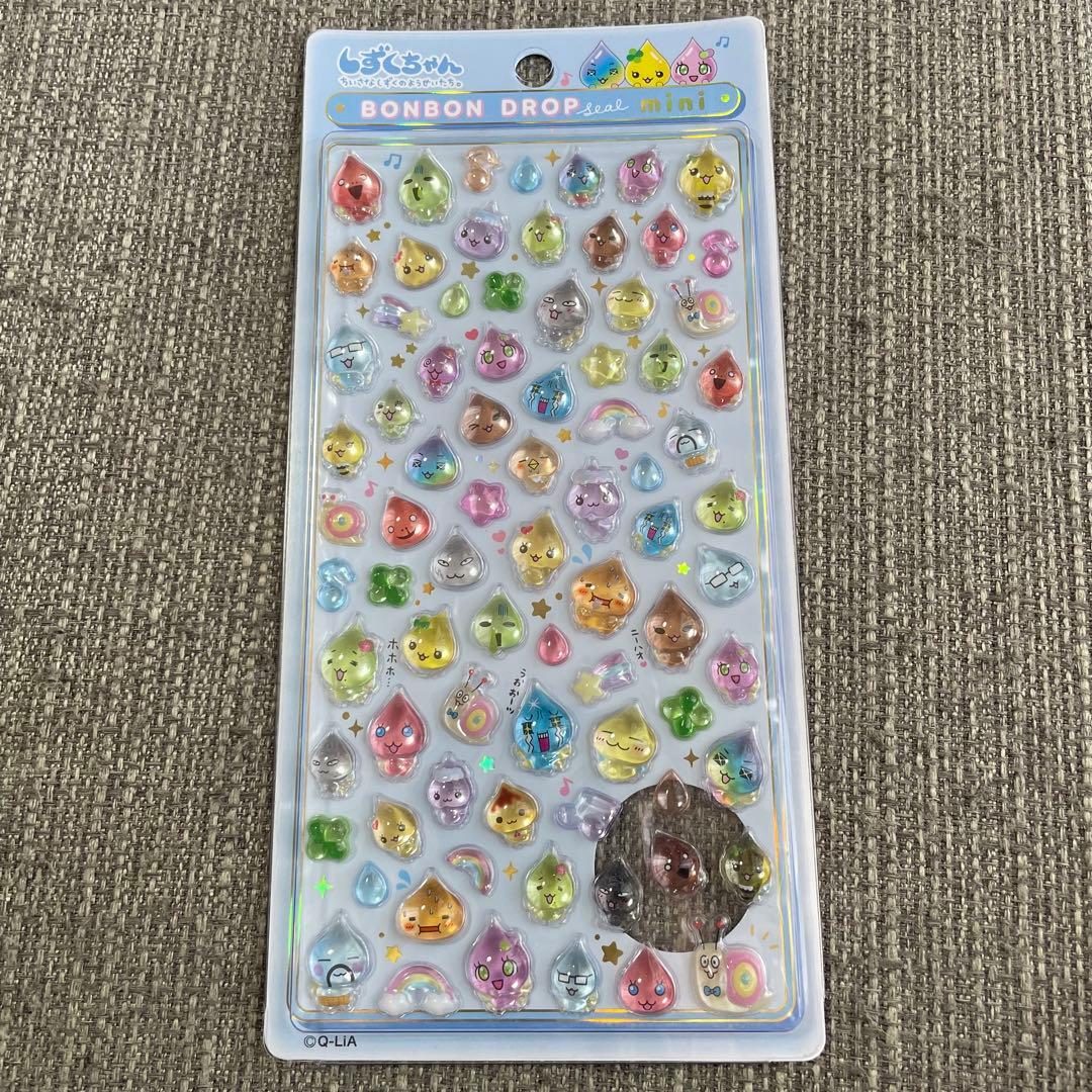 ボンボンドロップシール　きぐるみ　にーはお　にゆこん　しずくちゃん　キティ