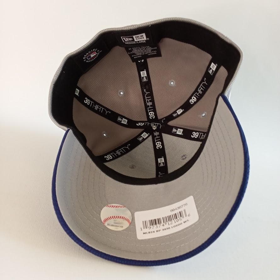 【新品】ニューエラ MLB LA ドジャース グレーxブルー キャップ（M/L）