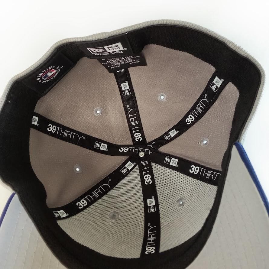 【新品】ニューエラ MLB LA ドジャース グレーxブルー キャップ（M/L）