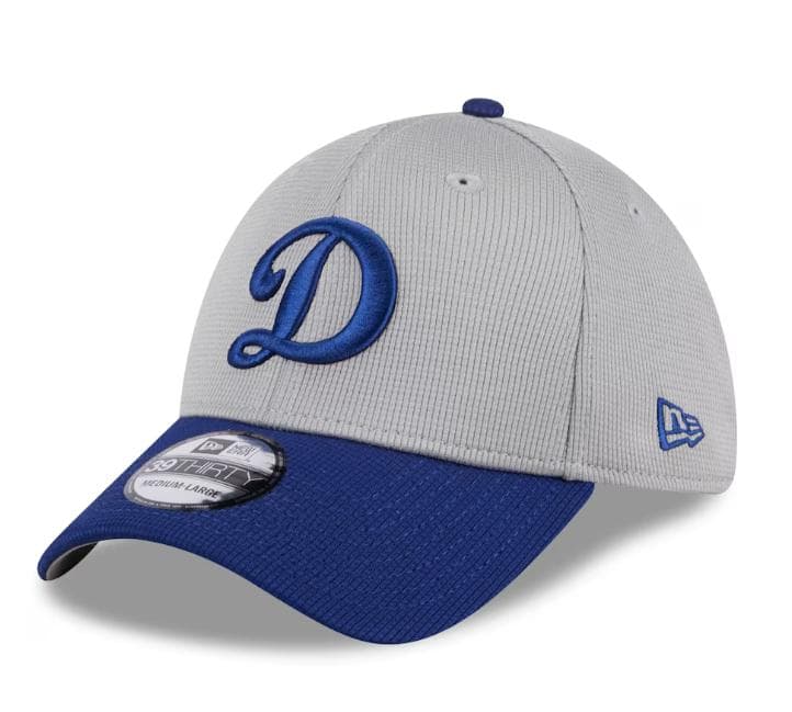 【新品】ニューエラ MLB LA ドジャース グレーxブルー キャップ（M/L）