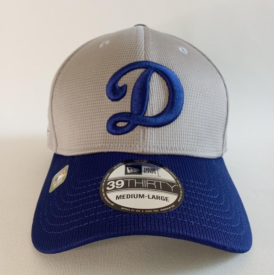 【新品】ニューエラ MLB LA ドジャース グレーxブルー キャップ（M/L）