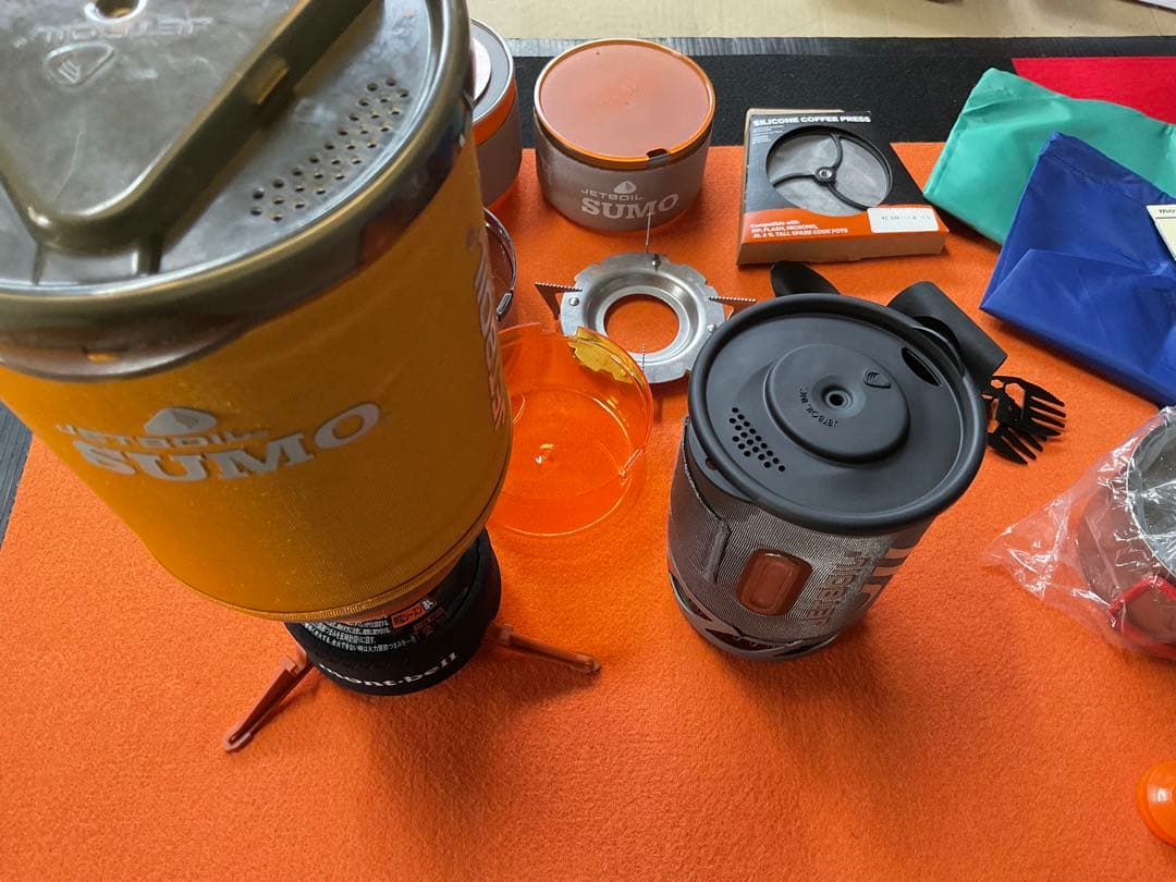JETBOIL1.8SUMO新品ポット&希少品0.8SOL新品付属品多数付セット