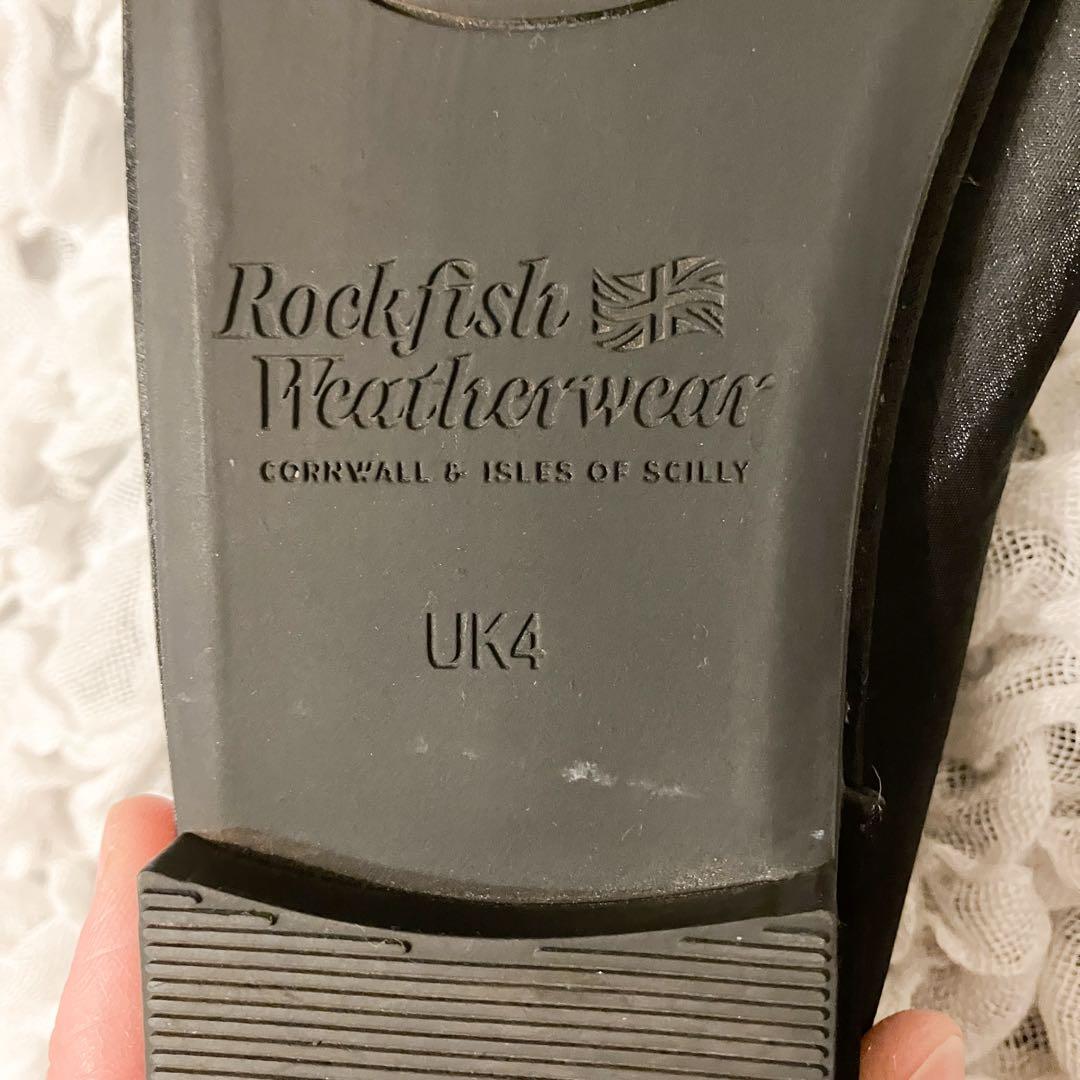 【美品】rockfishweatherwearバレエシューズブラックUK4 23