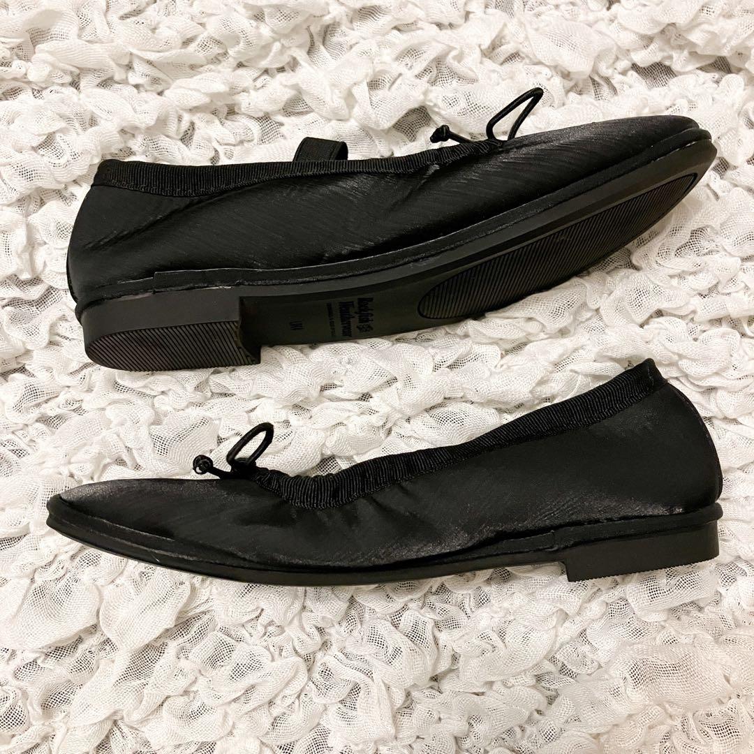 【美品】rockfishweatherwearバレエシューズブラックUK4 23