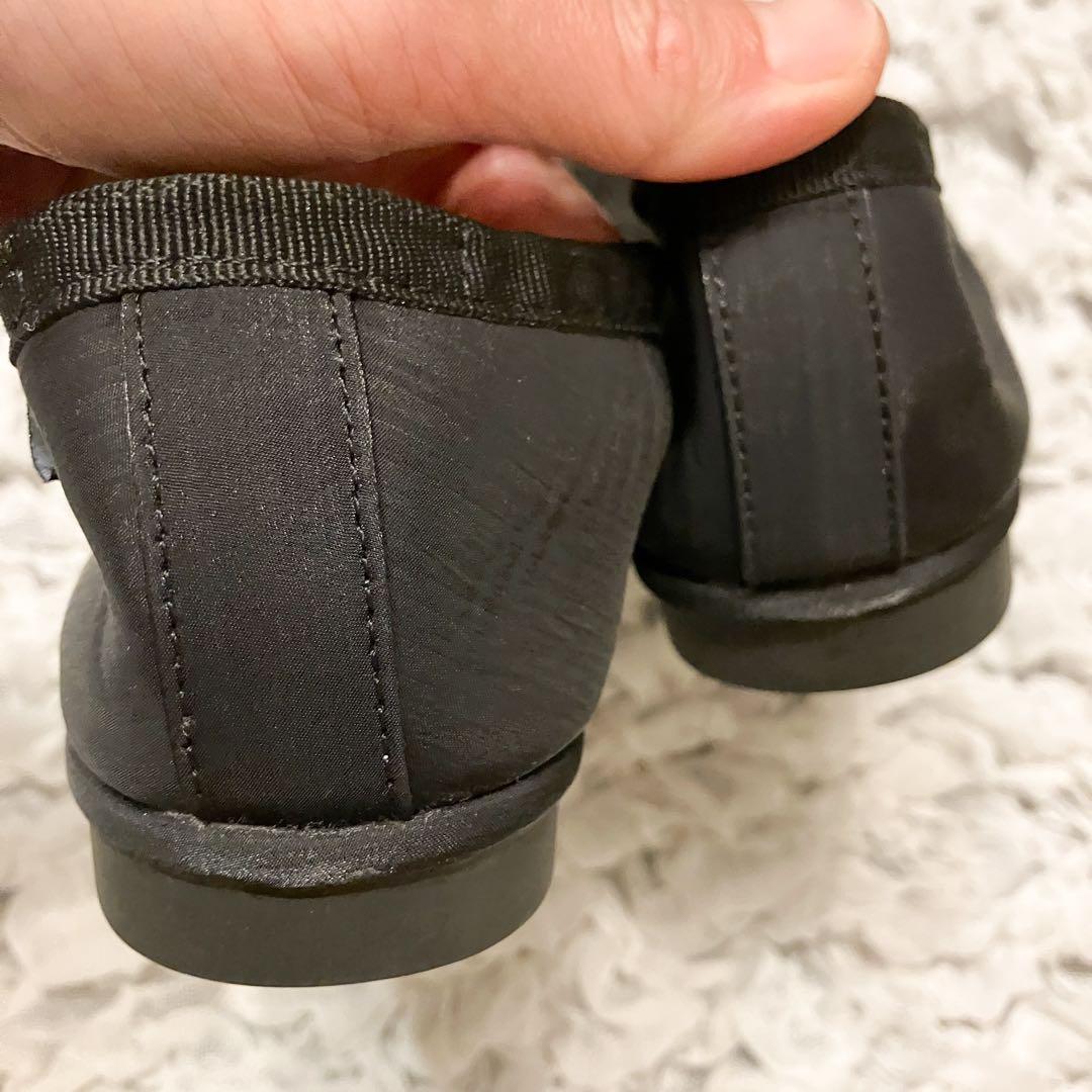 【美品】rockfishweatherwearバレエシューズブラックUK4 23