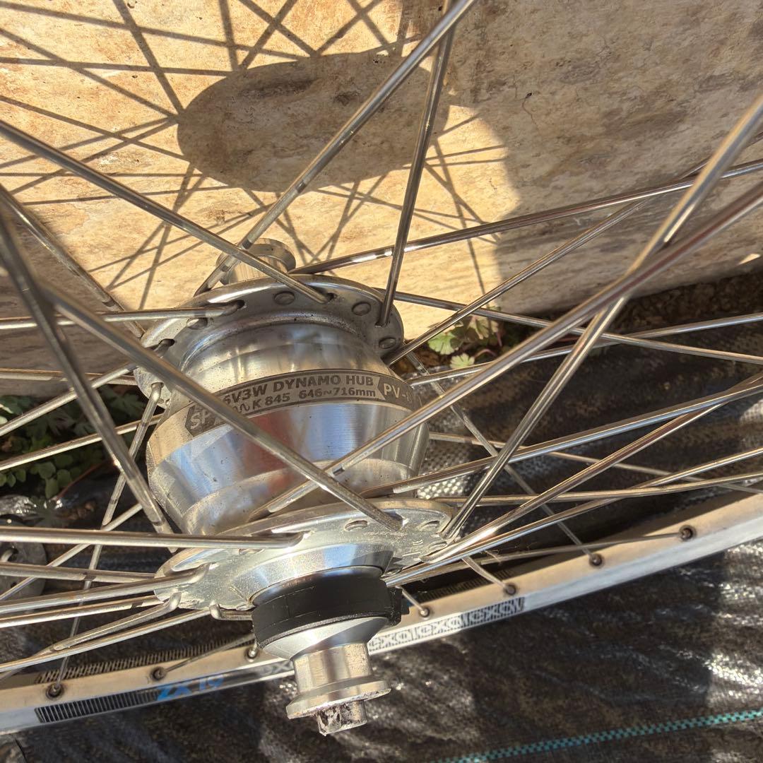 ハブダイナモ付 ホイール650B（27.5）