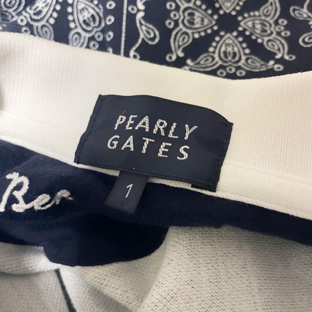 良品　パーリーゲイツPEARLY GATES 鹿の子 ペイズリー柄ワンピース