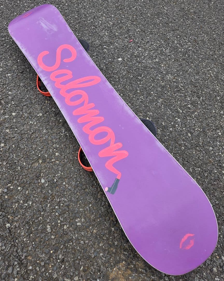 【ワックス永久無料】 SALOMON 147cm スノーボードセット FLUX​