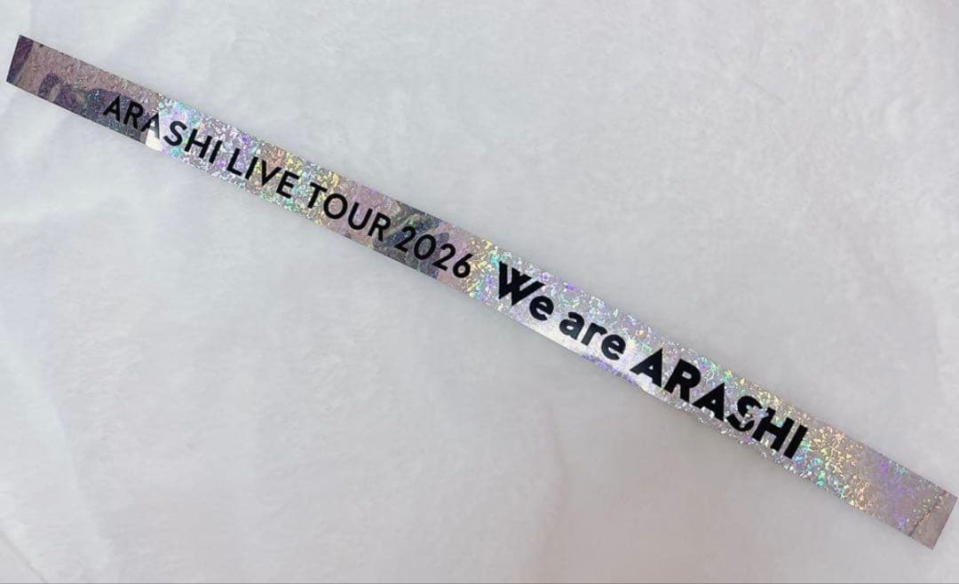 We are ARASHIハーフ銀テープ＋5×20フル金テープ