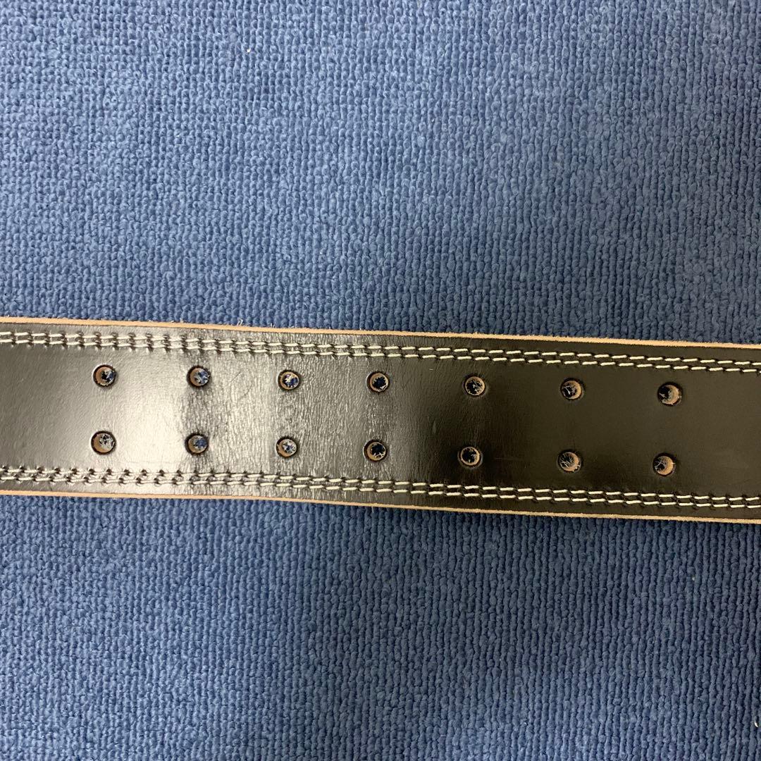 美品　ゴールドジム　EXレザーベルト　Lサイズ