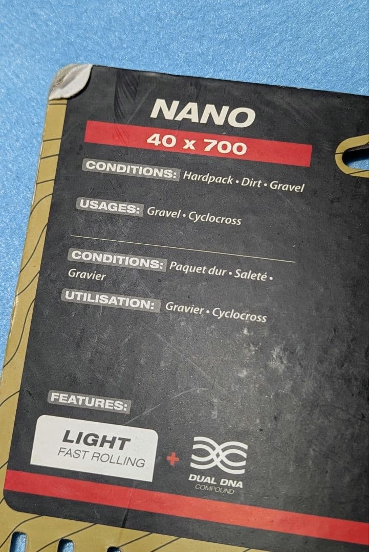 (訳あり)wtb nano 700×40c チューブレスタイヤ ペア