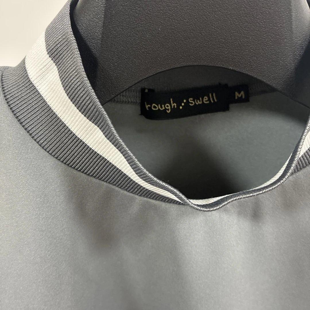 rough & swell グレー M モックネックシャツ