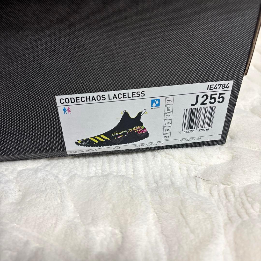 新品アディダス　コードカオス　レースレス　ゴルフシューズ　BOOST 25.5㎝