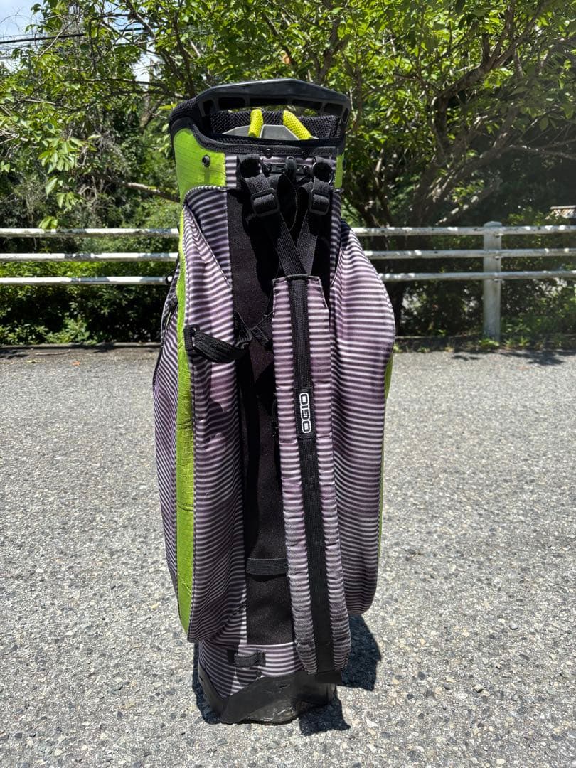 OGIO CHAMBER ゴルフバッグ 黒×グレー×黄緑