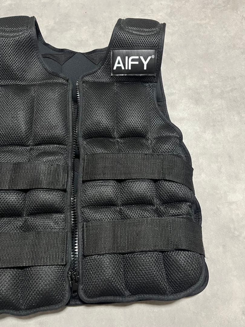 AIFY ウエイトジャケット ブラック 20kgウエイトベスト