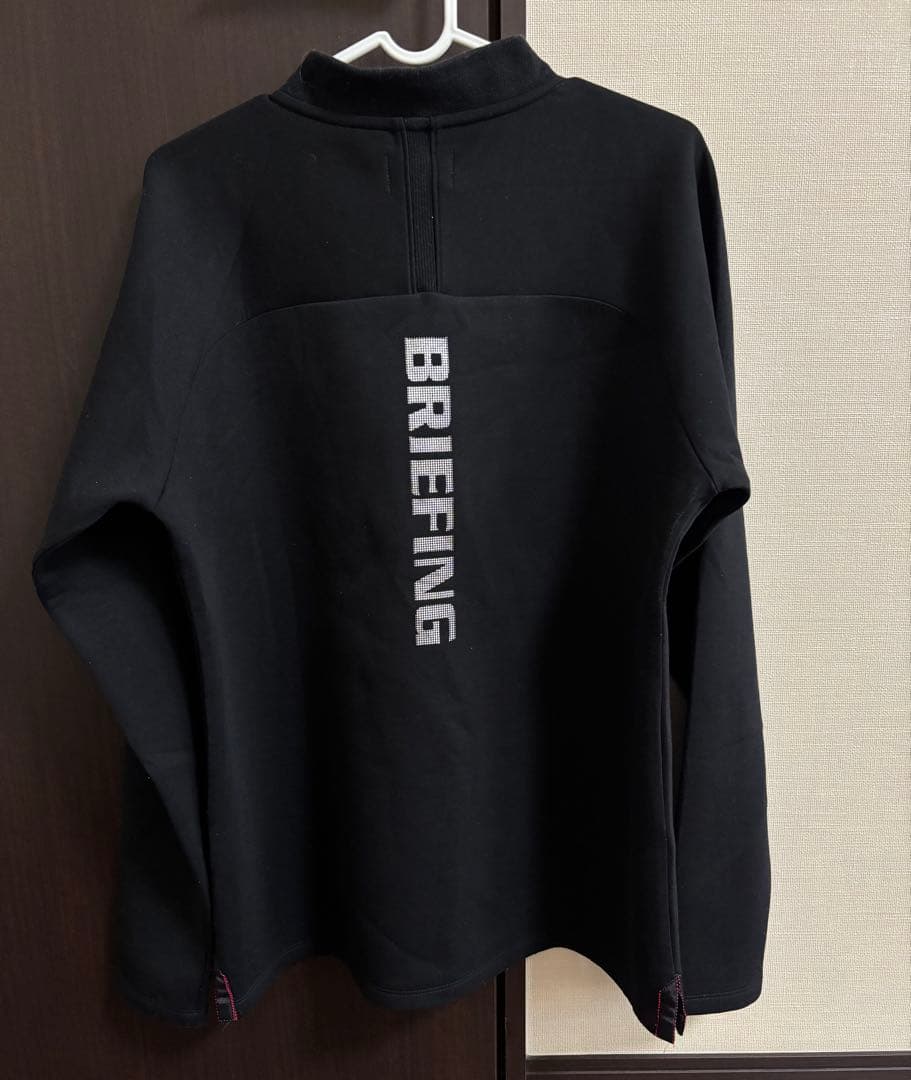 美品　BRIEFING ハーフジップ ロングスリーブ ネイビー
