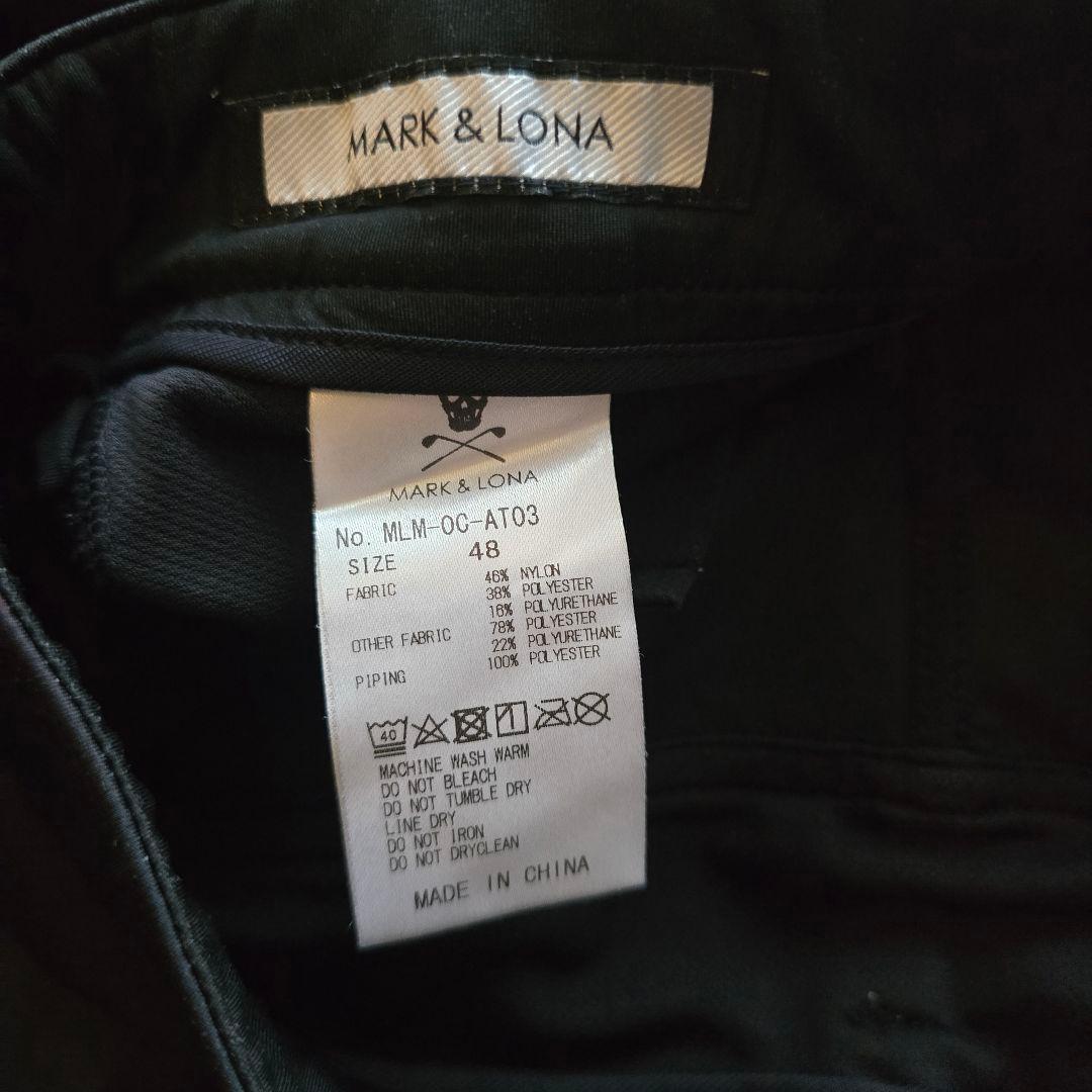 MARK&LONA マークアンドロナ パンツ 黒レッド グラデーション 48