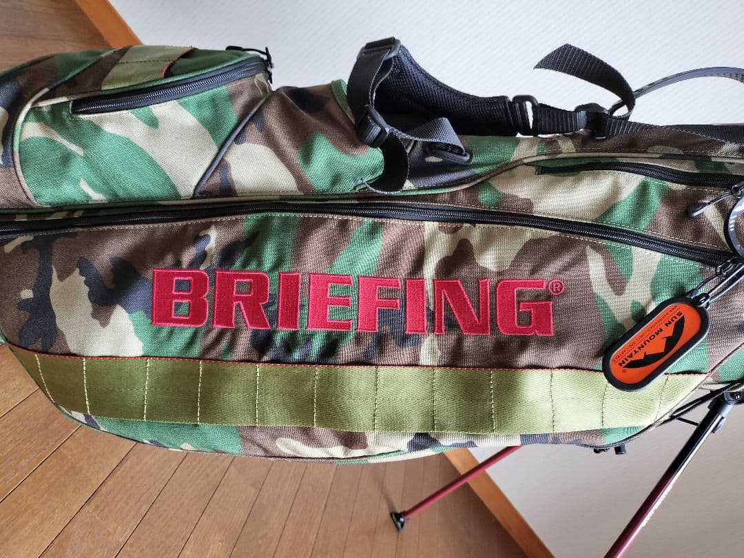 ブリーフィング ビームスゴルフ 迷彩 カモフラ BRIEFING キャディバッグ