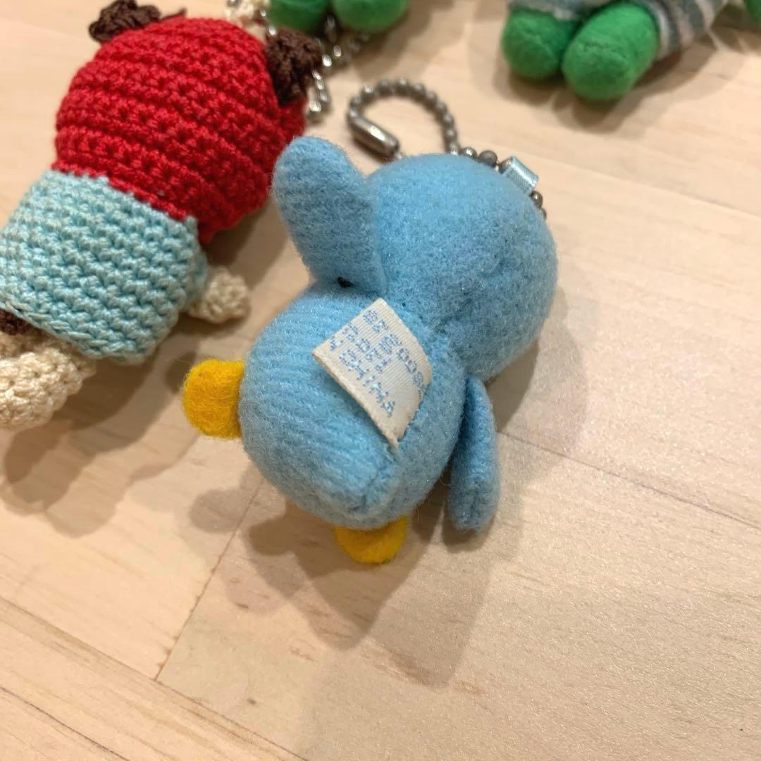 マザーグースの森　かえる　ペンギン　パグ　マスコット　キーホルダー　編みぐるみ