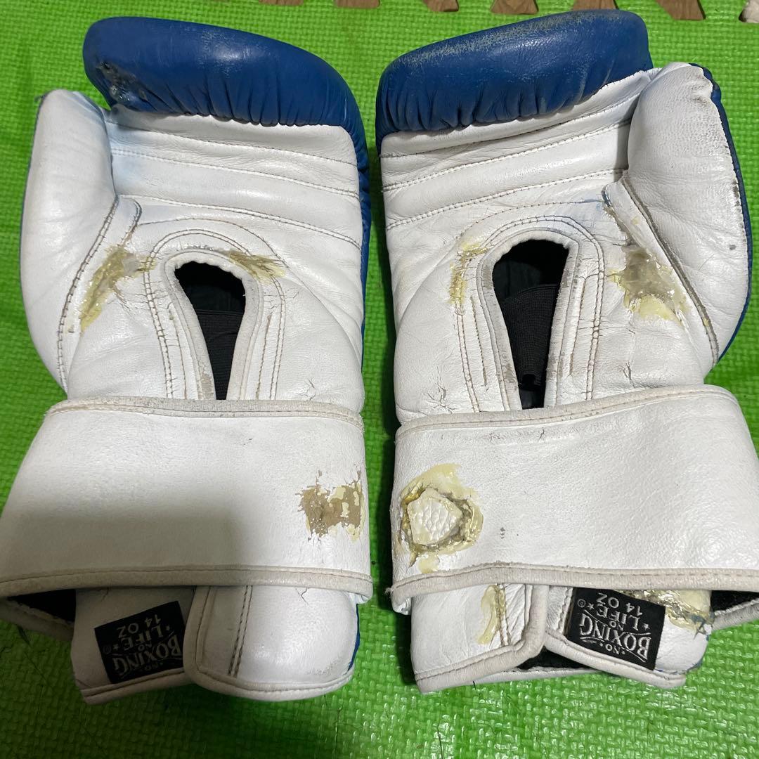 最終価格ボクシンググローブ NO BOXING NO LIFE 14オンス本革