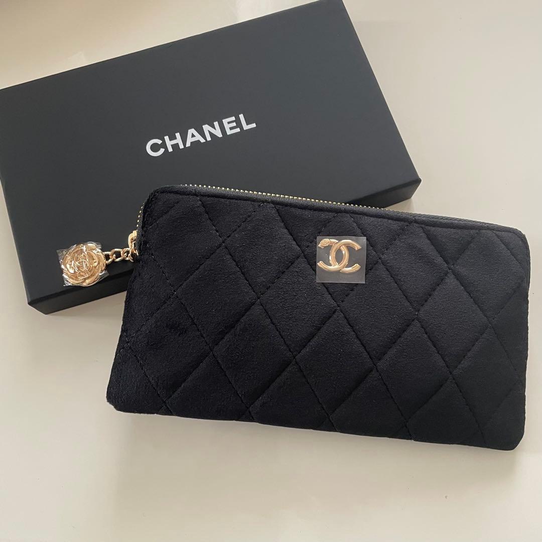新品未使用 CHANEL ノベルティ ポーチ ブラック キルティング ノベルティ