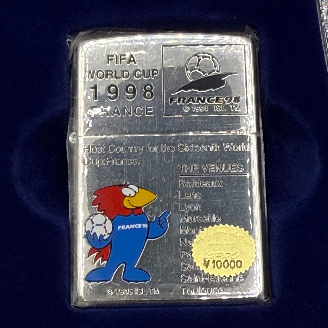 【未使用】ZIPPO 98年W杯 フランス大会 公式ライター キーホルダー