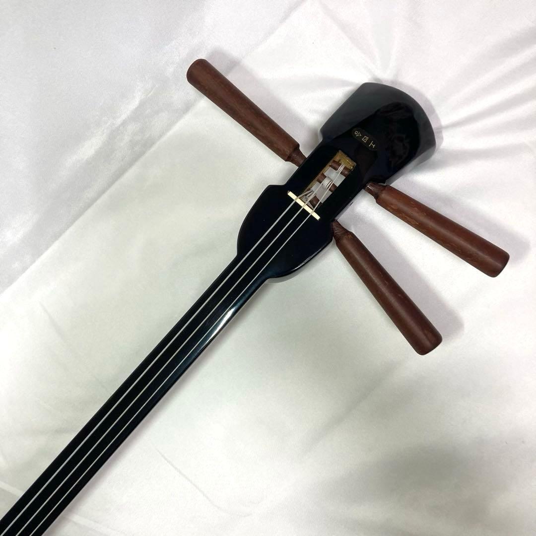 【美品】三線 沖縄 収納袋 付属品 初心者 人工皮 蛇革 蛇皮 和楽器