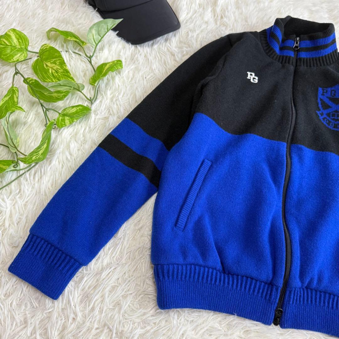 【パーリーゲイツ】極美品 ジップジャケット ニット 2サイズ レディース