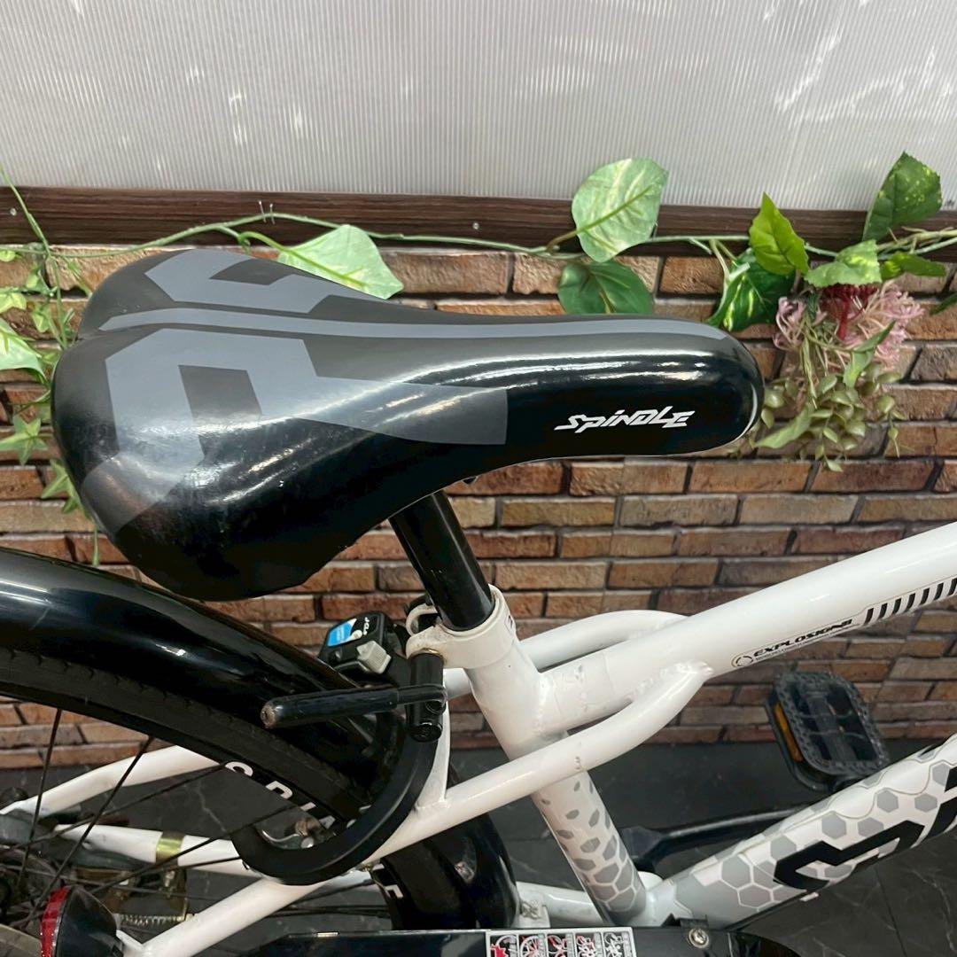 【107】子供用自転車 子供車 SPRNDLE ホワイト 24インチ 変速付き