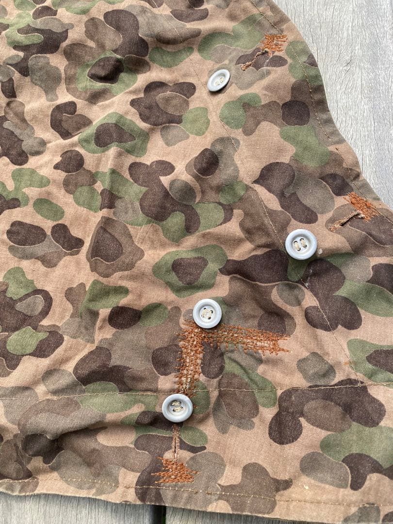 50sビンテージ　オーストリア軍　スワンプカモ　ツェルトバーン　軍幕　ポンチョ③