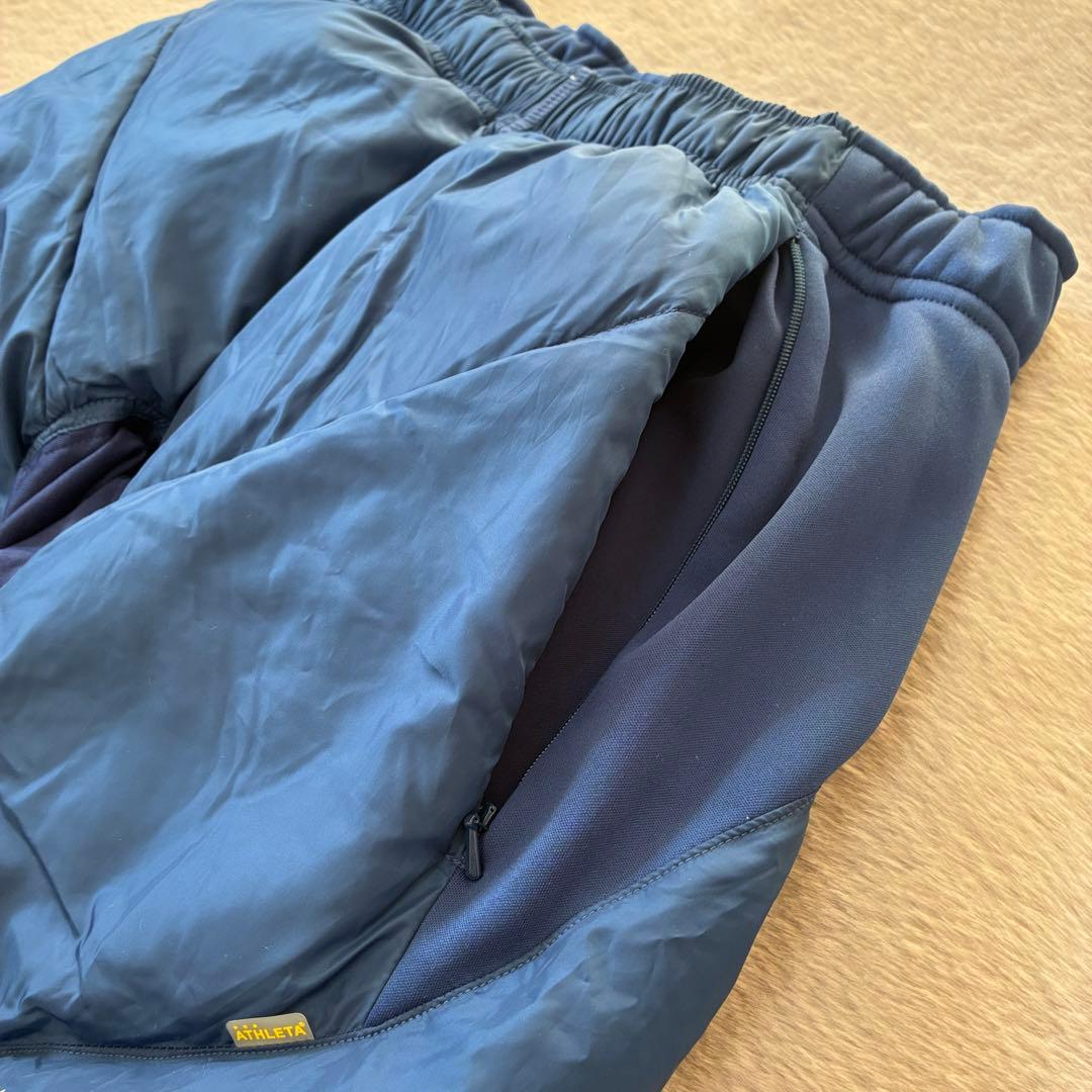 ATHLETA アスレタ 中綿ウォームパンツ ネイビー L ピステ フットサル
