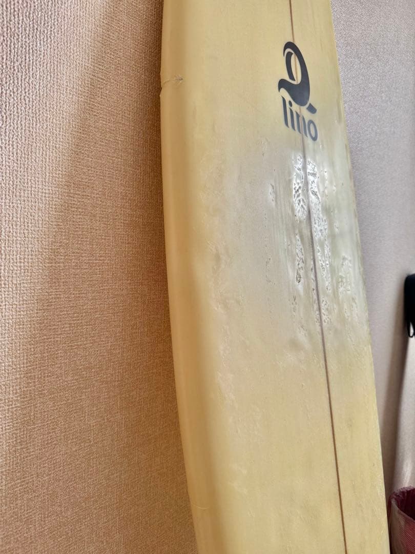 lino ショートボード FCSフィン クリーム色