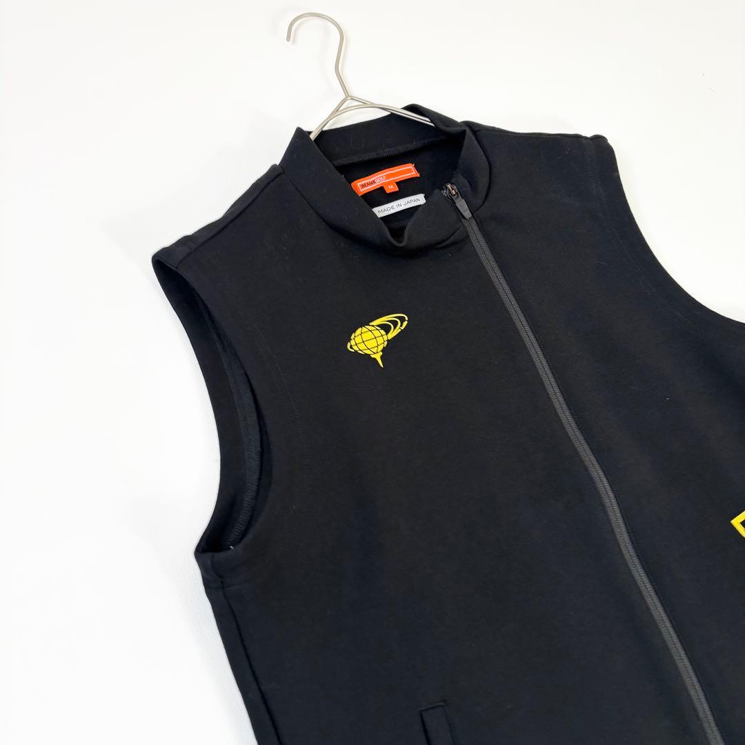 958 美品✨ビームスゴルフ メンズ ベスト ダブルジップ ブラック