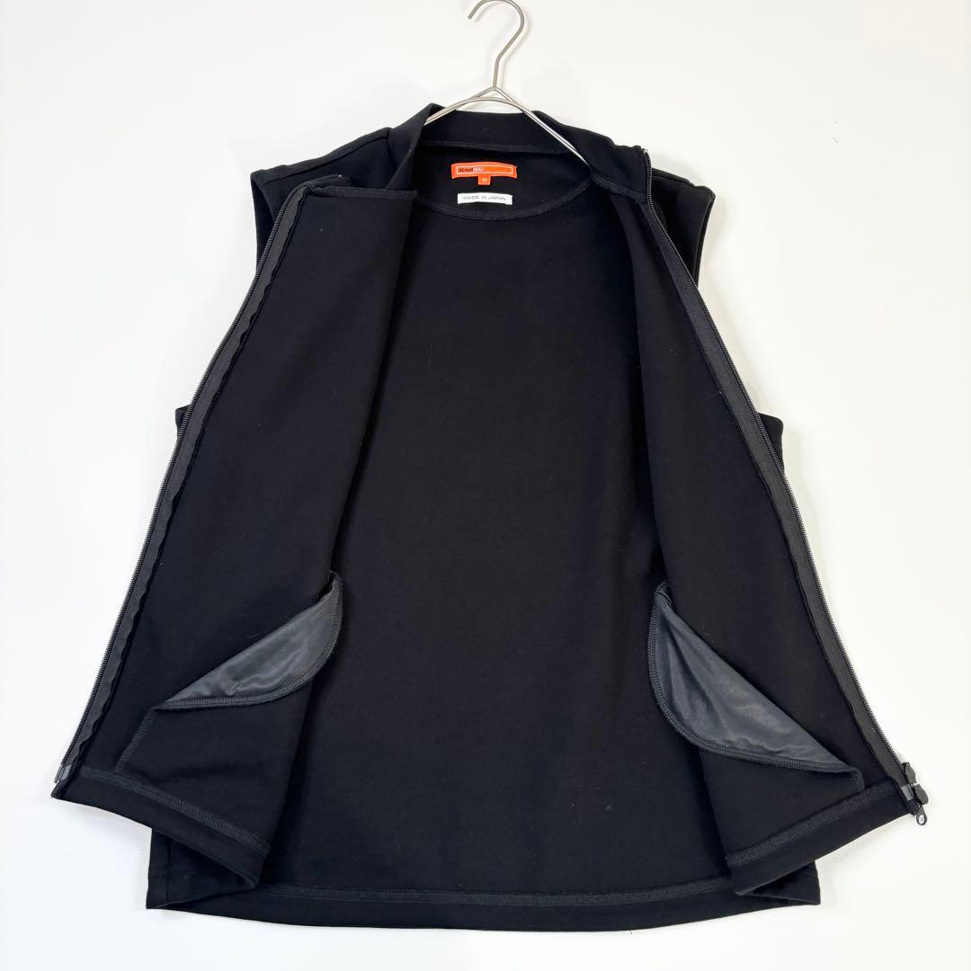 958 美品✨ビームスゴルフ メンズ ベスト ダブルジップ ブラック
