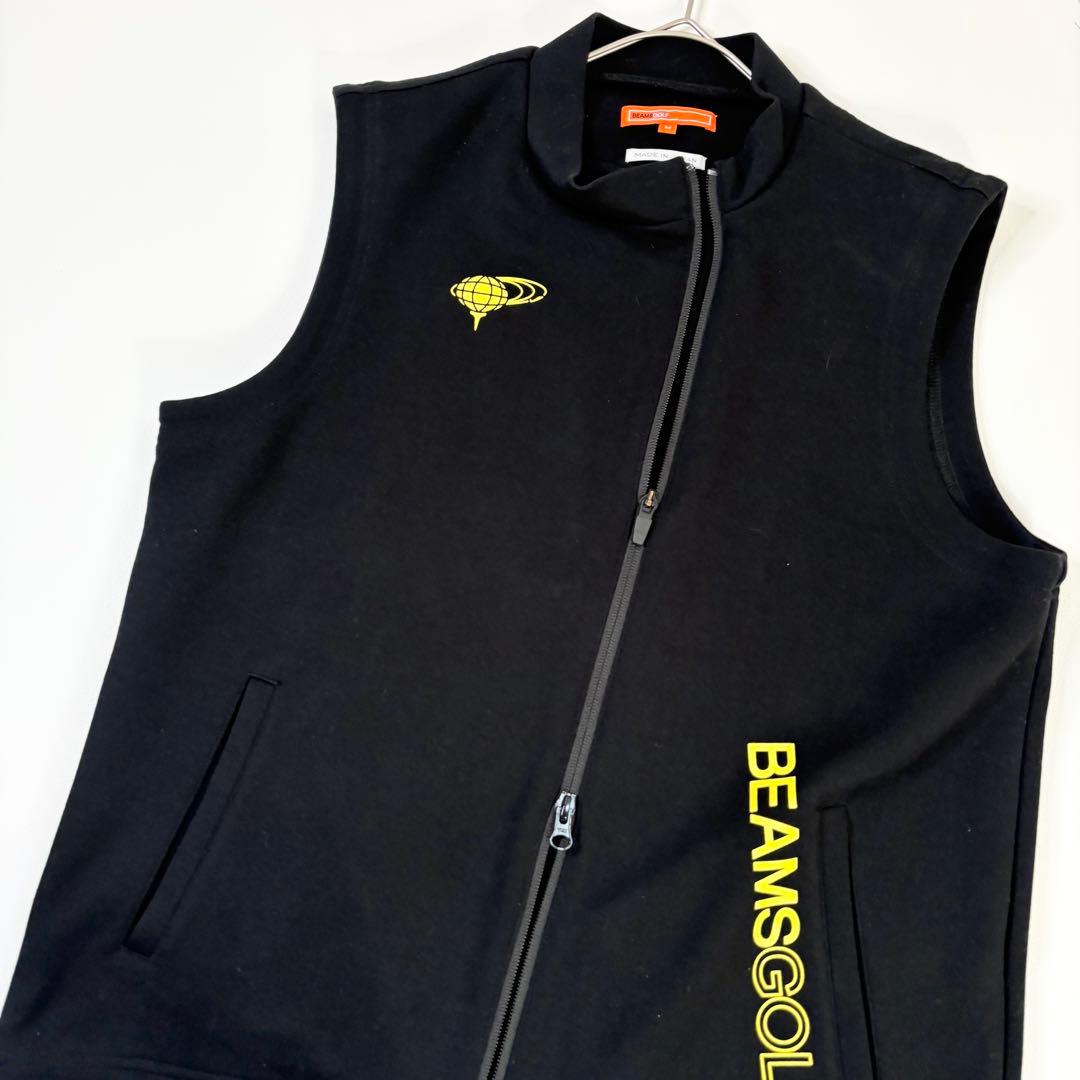 958 美品✨ビームスゴルフ メンズ ベスト ダブルジップ ブラック