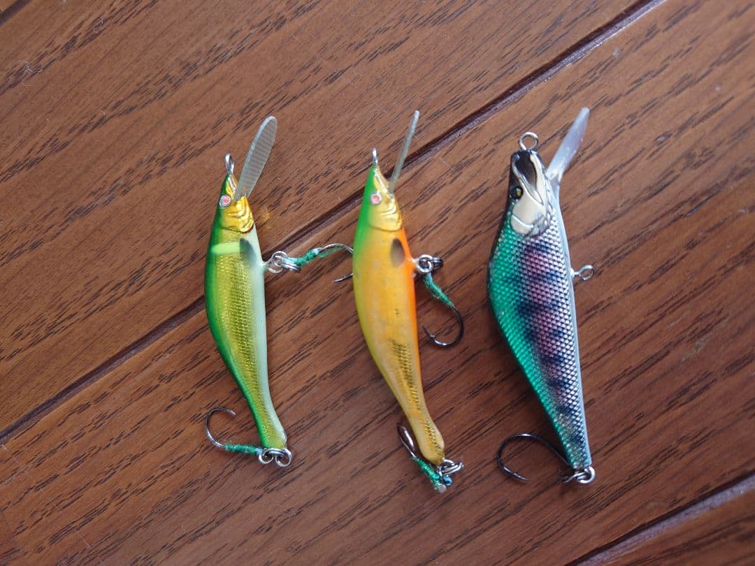 フルハンドメイド 他 ミノー3個セット 渓流