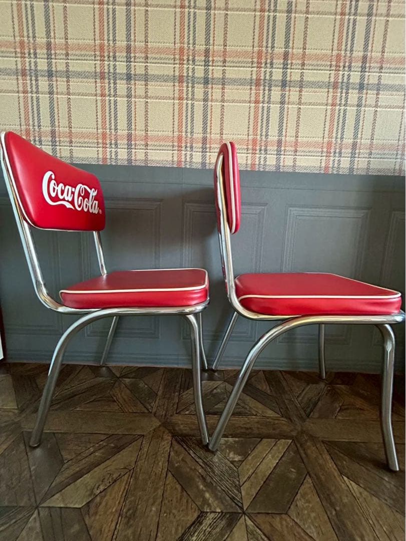 コカコーラ　ダイニングチェア2脚セット