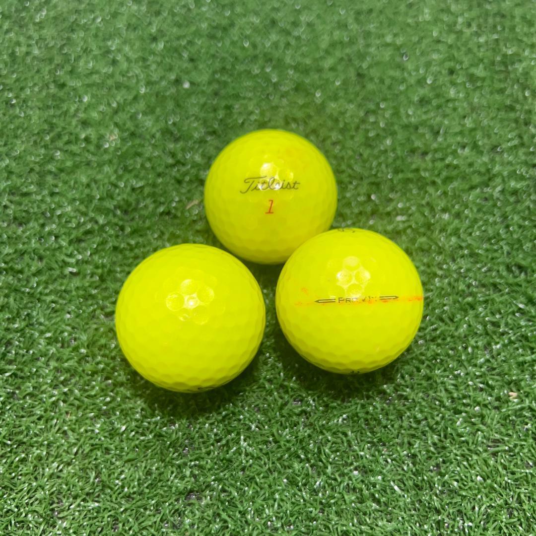 【A53】 Titleist PROV1X 黄 2023年 ロストボール 24球