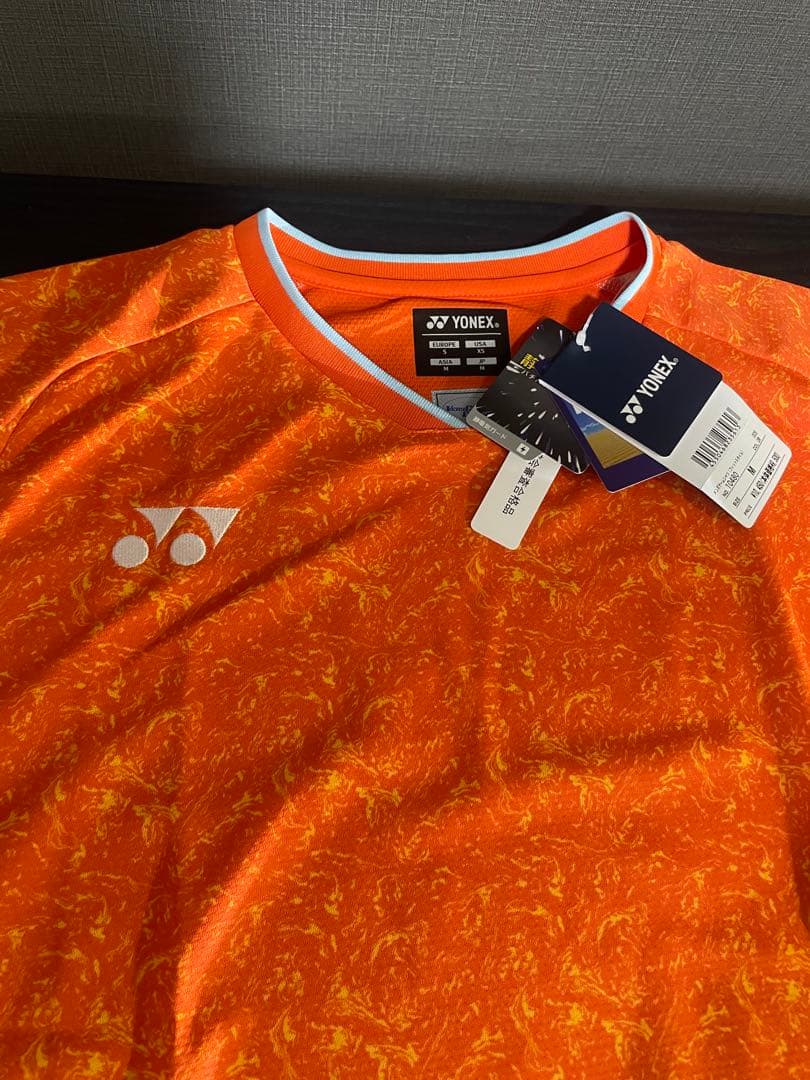 日本代表　YONEX バドミントンシャツ Mサイズ オレンジ 新品