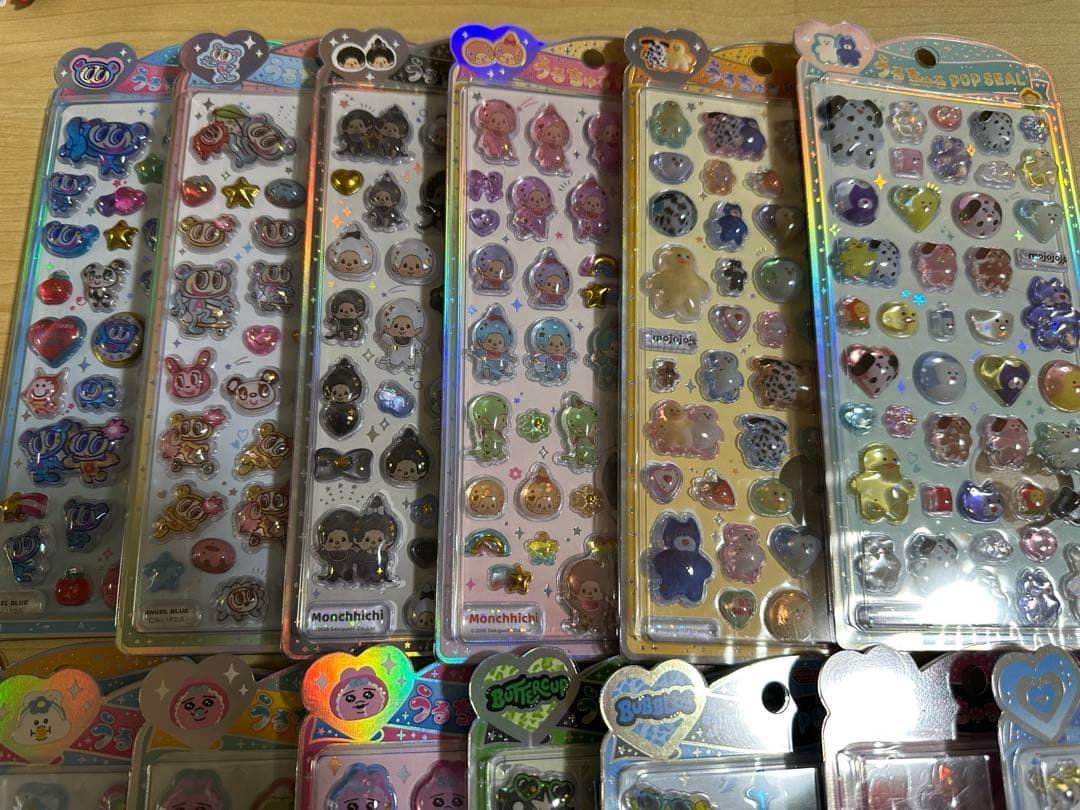正規品 うるちゅるポップシール まとめ売り 14点 パワパフ おぱんちゅうさぎ