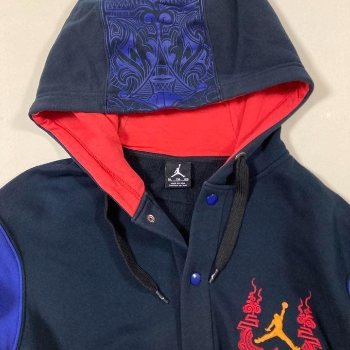 ジョーダン JORDAN◇ボタン パーカー◆ブラック XL サイズ