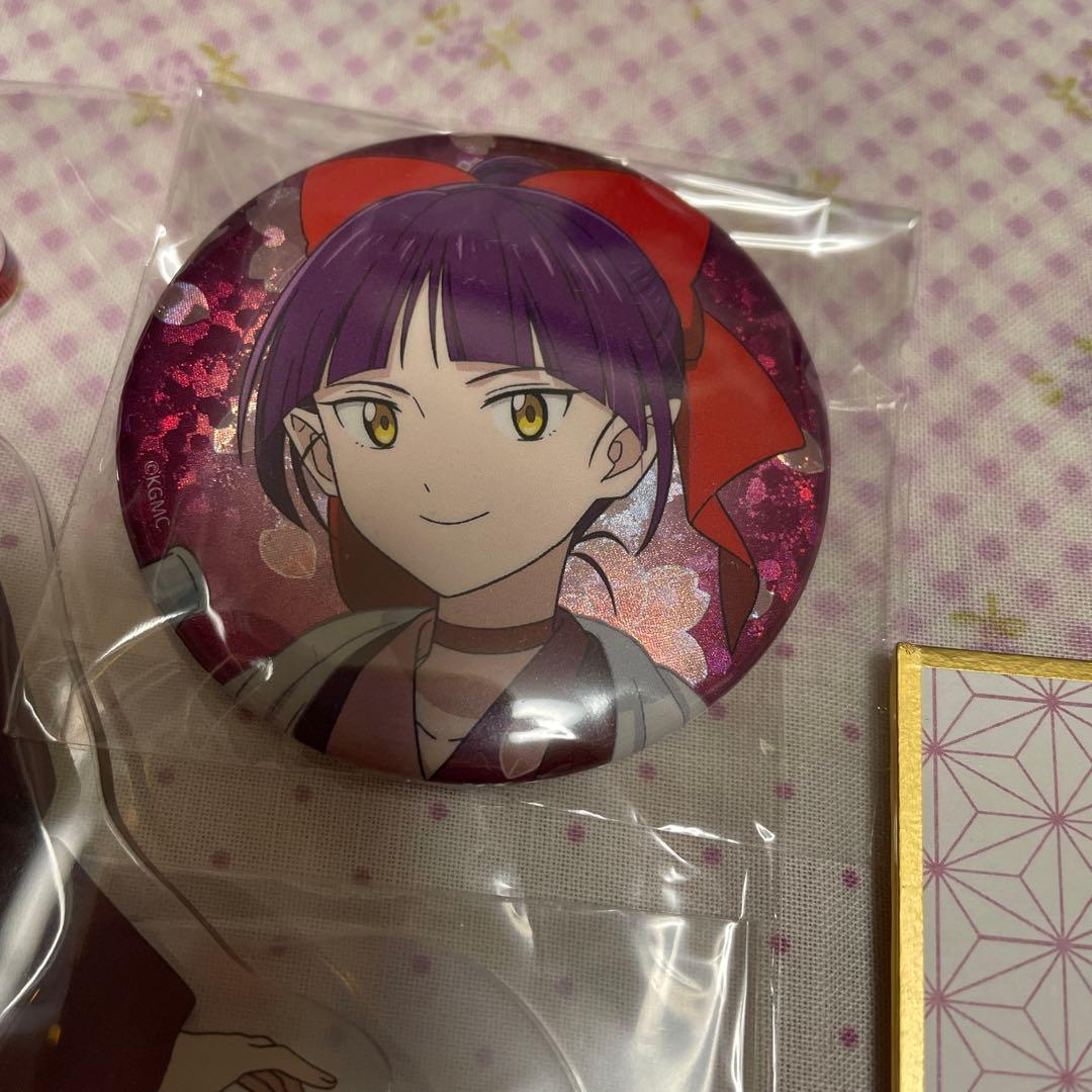 鬼太郎誕生ゲゲゲの謎　ハンズ温泉　ねこ娘　BIGアクスタ　シール　缶バッジ　色紙