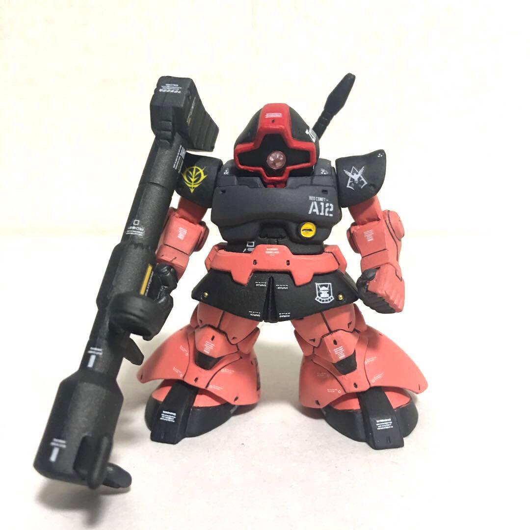 ガンダム コンバージ ドム リペイント シャア専用ドム